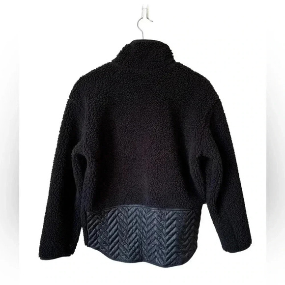 Athleta Tops Athleta Cozy Sherpa Snap Sweatshirt Black Size XS Pockets - Picture 8 of 12